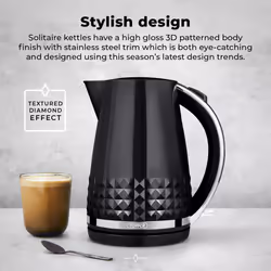 Tower Solitaire 1.5L 3KW Kettle - Black - Additional view 4