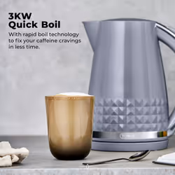 Tower Solitaire 1.5L 3KW Kettle - Grey - Additional view 5