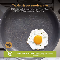 Tower Cerastone Pro Forged Aluminium Frying Pan, Non-Stick Coating, Graphite T900208 - Additional view 5