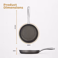 Tower Cerastone Pro Forged Aluminium Frying Pan, Non-Stick Coating, Graphite T900208 - Additional view 7