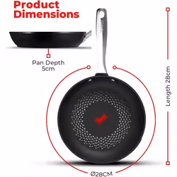 Aluminium Frying Pan Smart Start Tech 28cm Ultra Forged Aeroglide Ultra Nonstick