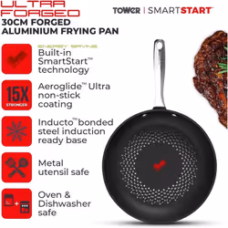 Aluminium Frying Pan Smart Start Tech 30cm Ultra Forged Aeroglide Ultra Nonstick
