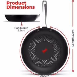 Aluminium Frying Pan Smart Start Tech 32cm Ultra Forged Aeroglide Ultra Nonstick