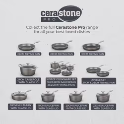 Tower Cerastone Pro 18cm Forged Aluminium Saucepan with Tempered Glass Lid, Non-Stick Coating, Graphite T900215 - Additional view 8