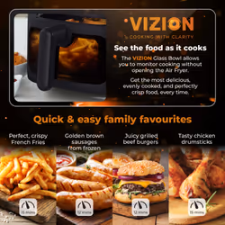 Tower T17123 fryer Single 7.5 L Stand-alone 1900 W Hot air fryer Black - Additional view 4