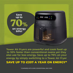 Tower T17123 fryer Single 7.5 L Stand-alone 1900 W Hot air fryer Black - Additional view 8
