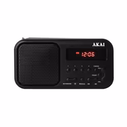 Akai Compact Pocket Fm Radio With Rechargeable Battery & Bluetooth