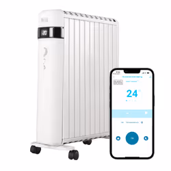 Black & Decker BXRA43017GB, Oil-free radiator, 24 h, Android, iOS, 1.5 m, Indoor, Floor