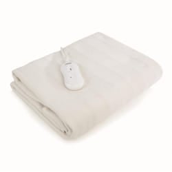Carmen C81196 Double Heated Under Blanket with Overheat Protection, 70W, White