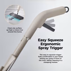 Tower Flexi Spray Mop, Double-sided head, Flexi-neck, Latte & Grey T869008MSH