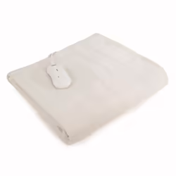 Carmen C81189 Single Fitted Electric Under Blanket with Overheat Protection, 85W, White
