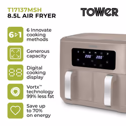 Tower Vortx 8.5L Dual Basket Air Fryer