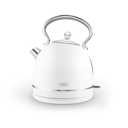 Tower T10076WHT electric kettle 1.7 L 3000 W Chrome, White