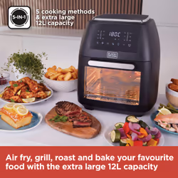 Black & Decker BXAF17095GB fryer Single 12 L Stand-alone 2000 W Hot air fryer