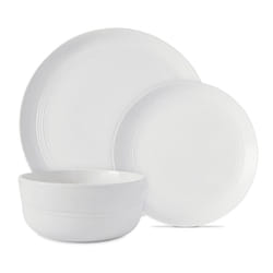 Tower T867023WHT Porcelain Dinnerware Set, 12 Pieces, White