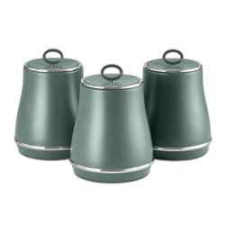 Tower Renaissance Set of 3 Storage Canisters,1.5L, Forest Green T826176FOR