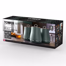Tower Renaissance Set of 3 Storage Canisters,1.5L, Forest Green T826176FOR - Additional view 10