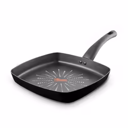 Tower SmartStart Classic Aluminium Grill Pan, Easy Clean Aeroglide Non-Stick, Oven Safe, Long Lasting, Black T700307