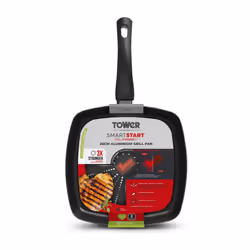 Tower SmartStart Classic Aluminium Grill Pan, Easy Clean Aeroglide Non-Stick, Oven Safe, Long Lasting, Black T700307 - Additional view 10