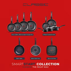 Tower SmartStart Classic Aluminium Grill Pan, Easy Clean Aeroglide Non-Stick, Oven Safe, Long Lasting, Black T700307 - Additional view 7