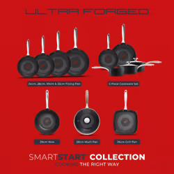Tower SmartStart Ultra Forged Multi-Pan & Lid, Easy Clean Aeroglide Non-Stick, Induction Compatible, Oven Safe, Long Lasting, T900308 - Additional view 8