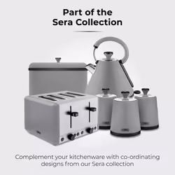 Tower Sera 4 Slice Toaster With Smoked Chrome Trim Grey - Additional view 8