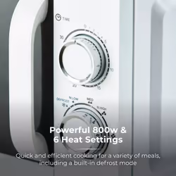 Manual Microwave White 20L 800W by Tower Kitchen Small Appliance - Additional view 5