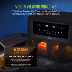 Tower Vortx Vizion 8 Litre Digital Dual Basket Air Fryer - Additional view 6