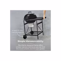 Tower T978572 outdoor barbecue/grill Barrel Charcoal (fuel) Black - Additional view 5