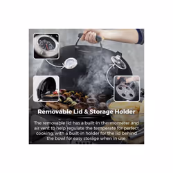 Tower T978572 outdoor barbecue/grill Barrel Charcoal (fuel) Black - Additional view 6