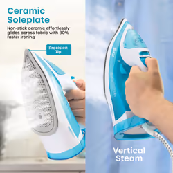 Swan SI12054AQ iron Steam iron Ceramic soleplate 2600 W Aqua colour