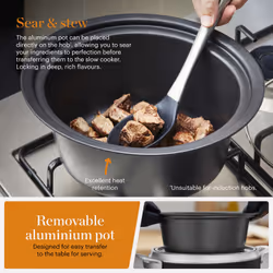 Tower GF16010 slow cooker 3.5 L 170 W Black