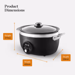 Tower GF16010 slow cooker 3.5 L 170 W Black - Additional view 6