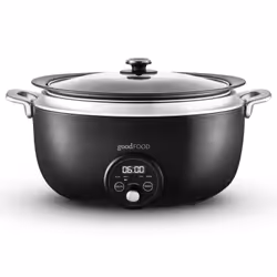 Tower GF16011, 6.5 L, Black, Stainless steel, Touch, Mechanical, Stainless steel, Metal