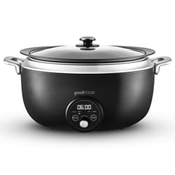 Tower GF16011 slow cooker 6.5 L 290 W Black, Stainless steel