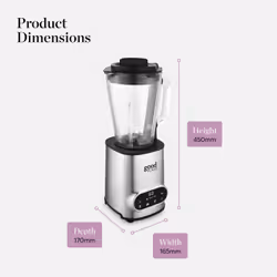 Tower GF12013 blender 1.5 L Tabletop blender 1200 W Black, Stainless steel - Additional view 6
