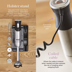 Tower GF12012 blender 0.6 L Immersion blender 1000 W Black, Stainless steel - Additional view 5