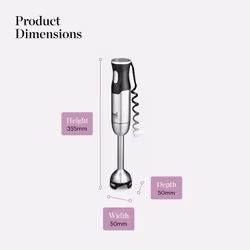 Tower GF12012 blender 0.6 L Immersion blender 1000 W Black, Stainless steel - Additional view 6