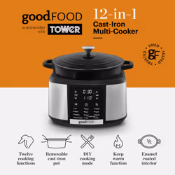 Tower GF16012 multi cooker 5.5 L 1500 W Black, Stainless steel