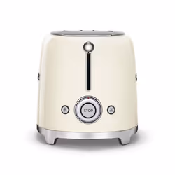Smeg 50's Style Retro Range Breakfast Set, Variable Temperature Kettle & Multi-Functional Control 2-Slice 950W Toaster, Cream, KLF04CRUK/ TSF01CRUK