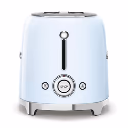 Smeg 50's Style Retro Range Breakfast Set, 0.8L 1400W Mini Kettle and Multi-Functional Control 2-Slice 950W Toaster, Pastel Blue - Additional view 4