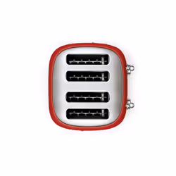 Smeg 50's Style Retro Range Breakfast Set, 1.7L 3000W Kettle and Multi-Functional Control 4-Slice 2000W Toaster, Red, KLF03RDUK/ TSF03RDUK - Additional view 6