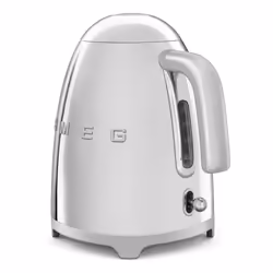 Smeg 50's Style Retro Range Breakfast Set, 1.7L 3000W Kettle and Multi-Functional Control 4-Slice 2000W Toaster, Polished Stainless Steel