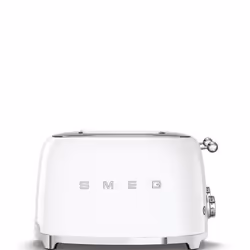 Smeg 50's Style Retro Range Breakfast Set, 1.7L 3000W Kettle and Multi-Functional Control 4-Slice 2000W Toaster White