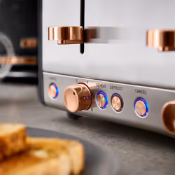 Tower Cavaletto Kitchen Set, 1.7L Rapid Boil Kettle & 4 Slice Toaster, Black and Rose Gold, T10044RG, T20051RG - Additional view 6