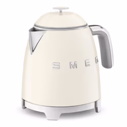 Smeg 50's Style Retro Range Breakfast Set, 0.8L 1400W Mini Kettle and Multi-Functional Control 4-Slice 2000W Toaster, Cream, KLF05CRUK/ TSF03CRUK
