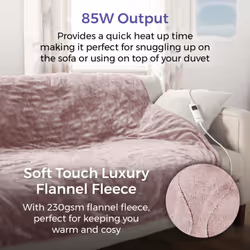 Carmen C81148PNK electric blanket 85 W Pink Polyester