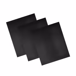 Tower 3 Pack Liners, Reusable, Teflon Coated, Safe up to 260C for Gas and Electric Ovens, Fabric, Black TOVELINER