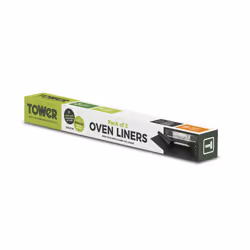 Tower 3 Pack Liners, Reusable, Teflon Coated, Safe up to 260C for Gas and Electric Ovens, Fabric, Black TOVELINER - Additional view 9