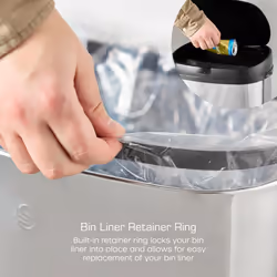 Swan Townhouse Round Sensor Bin with Hands-Free Opening Motion Sensor - Additional view 4